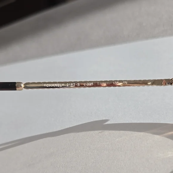 Chanel Gold Women's Sunglasses - Picture 7 of 14